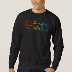 17 Jahre alt Vintag 2005 Männer Frauen 17. Geburts Sweatshirt