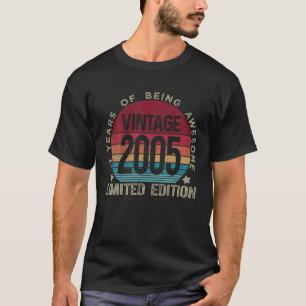 17 Jahre alt Vintag 2005 Retro Limited Edition 17 T-Shirt