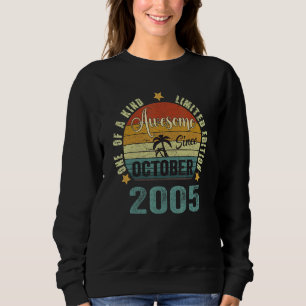 17 Jahre alt Vintag Phantastisch seit Oktober 2005 Sweatshirt