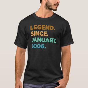 17 Jahre alte Legende Seit Januar 2006 17. Geburts T-Shirt