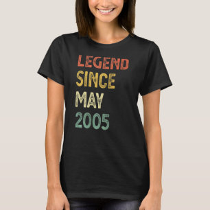 17 Jahre alte Legende seit Mai 2005 17. Geburtstag T-Shirt