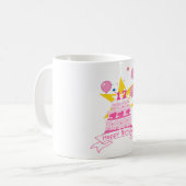 17 Jahre alter Geburtstagskuchen Kaffeetasse (Vorderseite Links)