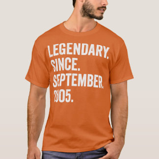 17 Jahre alter Legendär seit September 2005 17th B T-Shirt