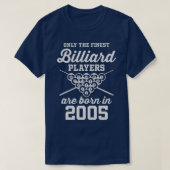 17 Jahre alter Pool und Billiard Player 2005 17. B T-Shirt (Design vorne)