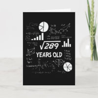 17 Jahre alter Tag Geeky Mathe 17. Geburtstag Gesc