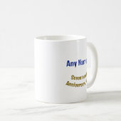 17 Jahre INDIVIDUELLE NAME OM Jubiläum Serenity Kaffeetasse (VorderseiteRechts)