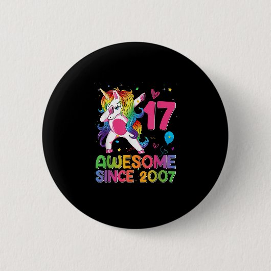 17 Jahre Phantastisch seit 2007 17. Geburtstag Button (Vorderseite)