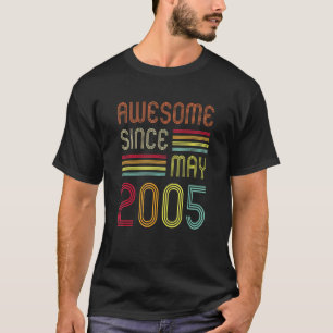17 Jahre Phantastisch seit Mai 2005 50. Geburtstag T-Shirt