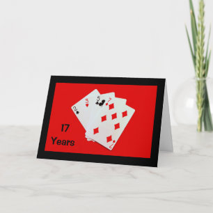 17 Jahre sind eine große Sache! Hochzeitstagskarte Karte