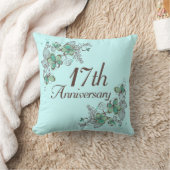17. Jahrestags-Geschenk-Wurfs-Kissen Kissen (Decke)