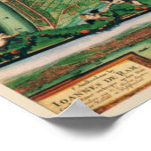 17. Jahrhundert Antique London, England Street Map Poster (Ecke)