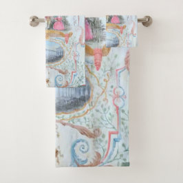 17. Jahrhundert Kunst Blumenzwiebeln Landschaft Badhandtuch Set