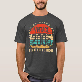 17-jährige Geschenke Vintag 2005 Limited Edition 1 T-Shirt