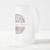 17. Januar - Bootlegger's Day Mattglas Bierglas (VorderseiteRechts)