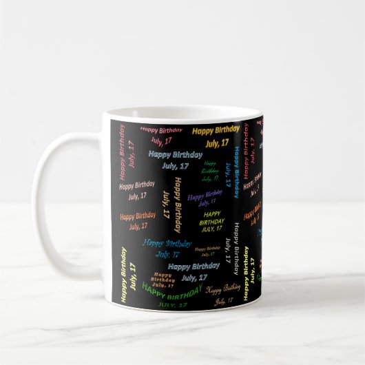 17. Juli, Tasse zum Geburtstag (Links)