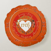 17. Karnellsche Farbenszenario Rundes Kissen (Rückseite)