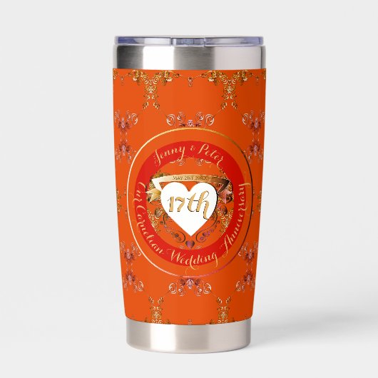 17. Karnelscher Hochzeitstag Thermobecher (Rückseite)