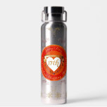17. Karnelscher Hochzeitstag Trinkflasche<br><div class="desc">Sie wird nicht begeistert sein; Sie haben ihren Jahrestag mit meinem einzigartigen,  romantischen Design begleitet,  mit einem Vergnügen an der traditionellen Gabe der karnellischen Edelsteinfarben!</div>