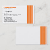 17 Linien - Orange Visitenkarte (Vorne/Hinten)