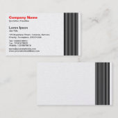 17 Linien - Platin Visitenkarte (Vorne/Hinten)