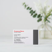 17 Linien - Platin Visitenkarte (Stehend Vorderseite)