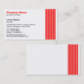 17 Linien - Rot Visitenkarte (Vorne/Hinten)