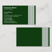 17 Linien - Weiß auf dunkelgrün Visitenkarte (Vorne/Hinten)