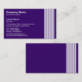 17 Linien - Weiß auf Lila Tiefpunkten Visitenkarte (Vorne/Hinten)