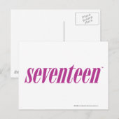 17 Logo-Lila Postkarte (Vorne/Hinten)