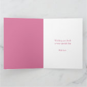 17. Muschel Jubiläum Aquarell-Tochter Karte (Innenseite)