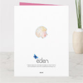 17. Muschel Jubiläum Aquarell-Tochter Karte (Rückseite)