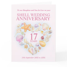 17. Muschel Jubiläum Aquarell-Tochter