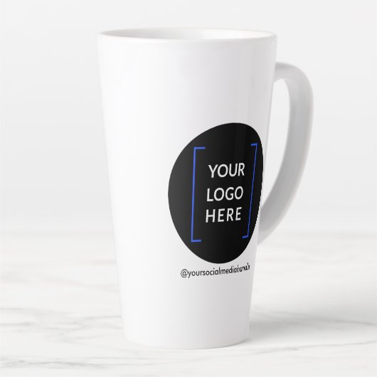 17 oz Custom Tall Latte Tasse mit Logo No Minimum (Rechte Ecke)