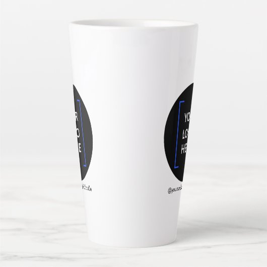 17 oz Custom Tall Latte Tasse mit Logo No Minimum (Vorderseite)