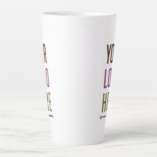 17 oz Custom Tall Latte Tasse mit Logo No Minimum (Vorderseite)