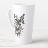 17 oz Große Latte Tasse - Schmetterlingsumwandlung (Linke Ecke)