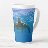 17 Oz. Hawaiian Green Sea Turtle "Honu" XL Kaffee Milchtasse (Rechte Ecke)