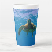 17 Oz. Hawaiian Green Sea Turtle "Honu" XL Kaffee Milchtasse (Vorderseite)