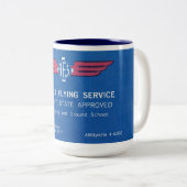 17 Oz Tasse mit Amityville Flying Service (VorderseiteRechts)