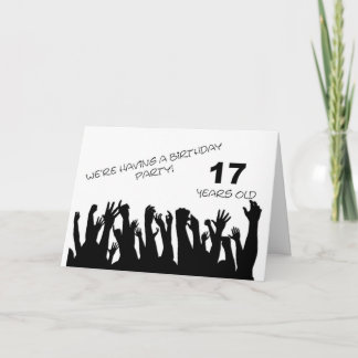 17. Party Einladung mit einem jubelnden Publikum