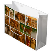 17 Photo Collage Template Make Your Own Fun Große Geschenktüte (Vorderseite Schrägansicht)
