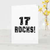 17 Rocks Birthday Designs Karte (Gelbe Blume)
