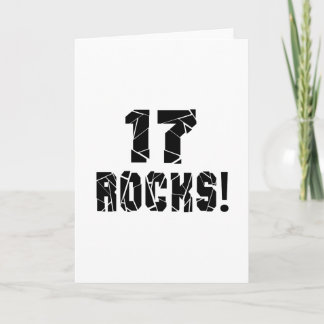 17 Rocks Birthday Designs Karte