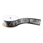 17 Schwarz-Weiß-Foto-Film Strip-Satin-Band Satinband (Spule)