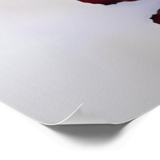 17 Tabelle Elegant Burgundy Rose Seating Chart Poster (Ecke)