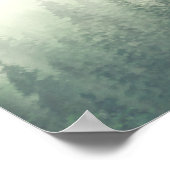17 Tabelle Grüne Pinienwälder Hochzeitstabelle Poster (Ecke)