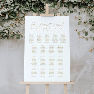 17 Tabellen Unsere Lieblingssitzkarte Poster