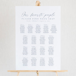 17 Tabellen Unsere Lieblingssitzkarte Poster