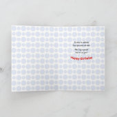 17 th Birthday add name circles pattern Karte (Innenseite)