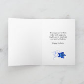 17 th birthday with disco ball and rainbow of star karte (Innenseite)